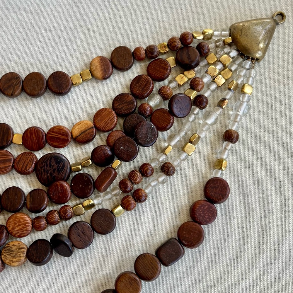 Vintage Jay Strongwater 7 Strand Choker and Earring Set - Picture 8 of 16